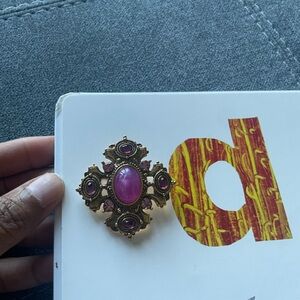 Vintage Pink Brooch